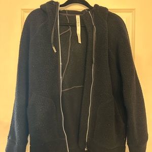 Lulu lemon hooded fuzzy zip up